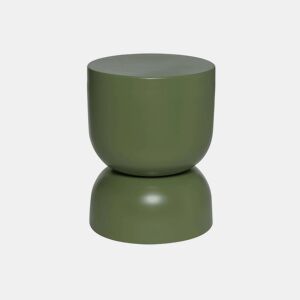 Mesa de apoio, mesa lateral, mesa de cabeceira metal, Madi, Verde, 32x32x42 cm