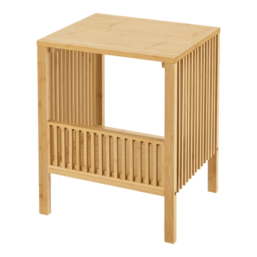 Conjunto de 2 mesas de apoio Varde multifuncionais bambu 50x39x33cm - Natural en.casa