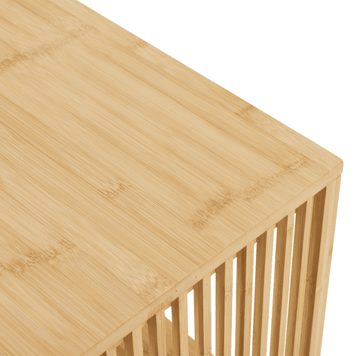Conjunto de 2 mesas de apoio Varde multifuncionais bambu 50x39x33cm - Natural en.casa