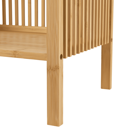 Conjunto de 2 mesas de apoio Varde multifuncionais bambu 50x39x33cm - Natural en.casa