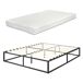Cama Kreta de Metal con Colchón de espuma fría Cama Kreta de Metal con Colchón de espuma fría Negro