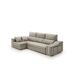 Sofa Chaise Longue Cama con Arcón y Puff Giuliana Sofa Chaise Longue Cama con Arcón y Puff Giuliana Gris