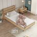 Cama simple Kv_nangen con cabecero Cama simple Kv_nangen con cabecero Roble