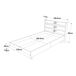 Cama simple Kv_nangen con cabecero Cama simple Kv_nangen con cabecero Roble