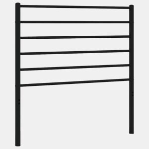 vidaXL Cabeceira de cama 107 cm metal preto
