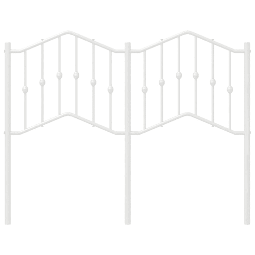 vidaXL Cabeceira de cama 120 cm metal branco