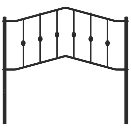 vidaXL Cabeceira de cama 100 cm metal preto vidaXL Cabeceira de cama 100 cm metal preto