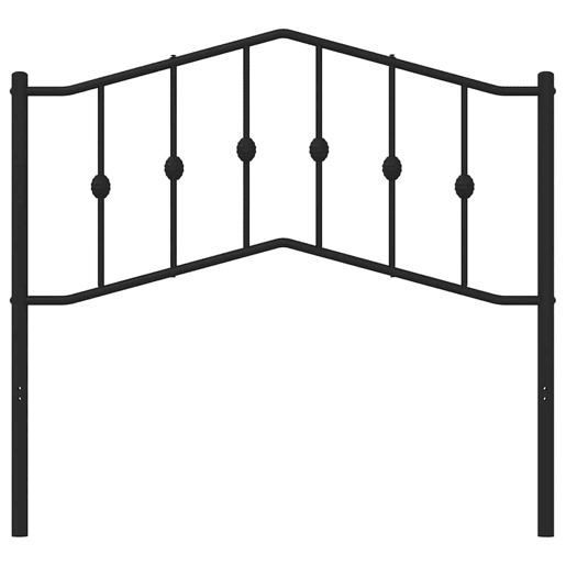 vidaXL Cabeceira de cama 100 cm metal preto vidaXL Cabeceira de cama 100 cm metal preto