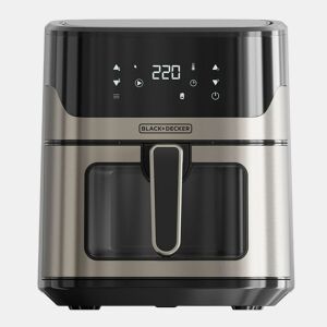 Fritadeira sem Óleo Black & Decker BXAF6500E Preto Prateado 1600 W 6,5 L