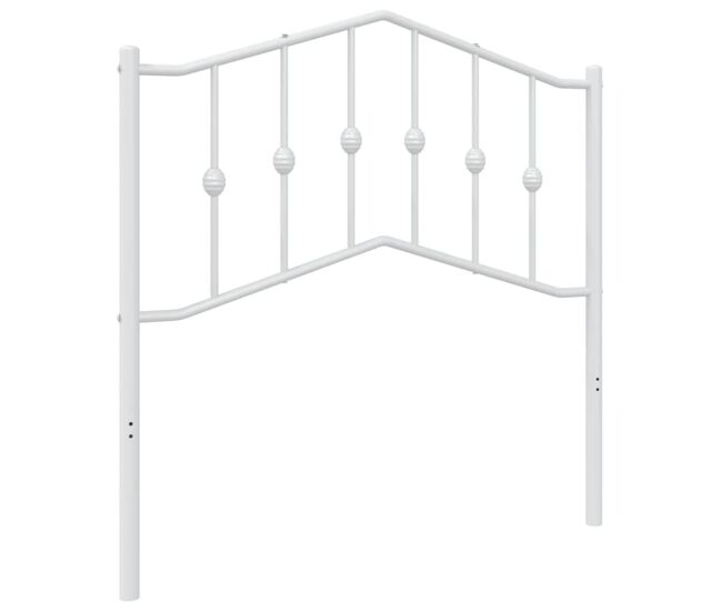 Vidaxl cabecero de metal blanco 90 cm