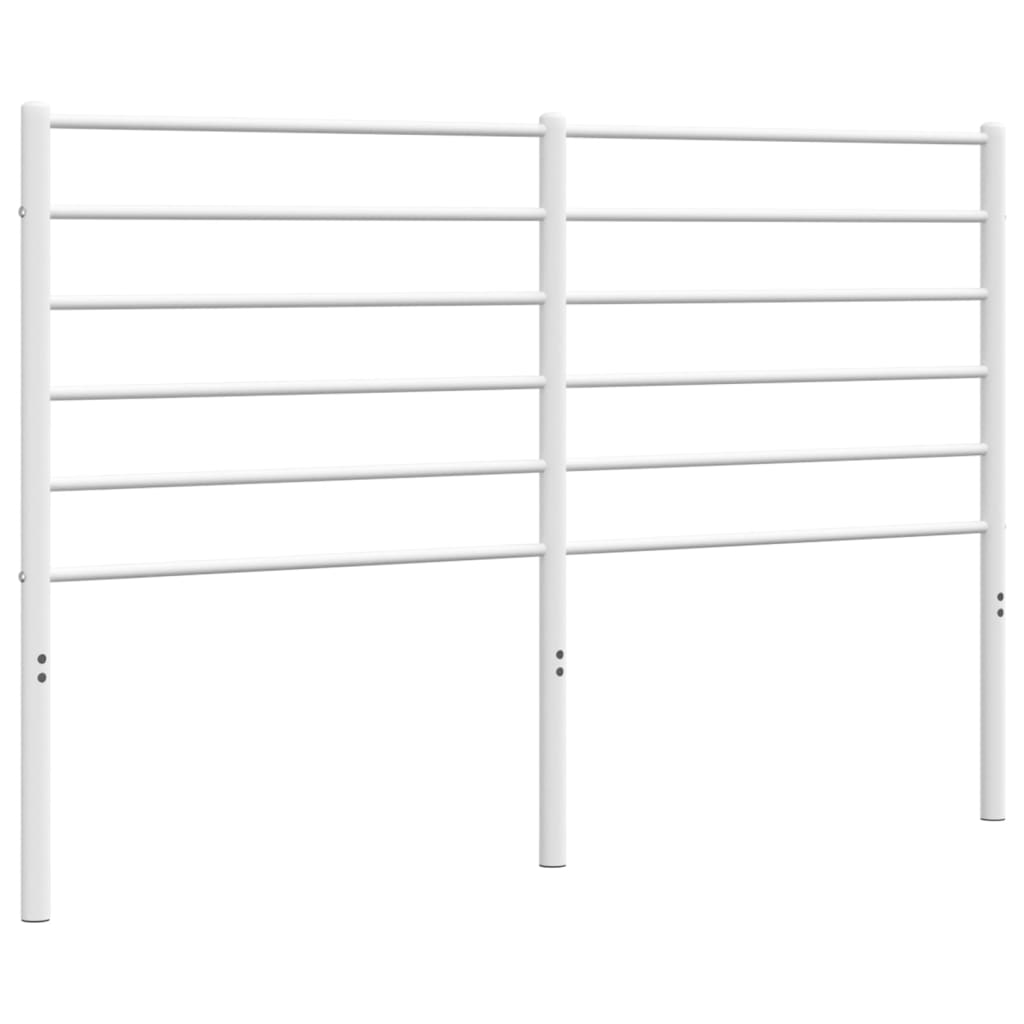 Vidaxl cabecero de metal blanco 135 cm