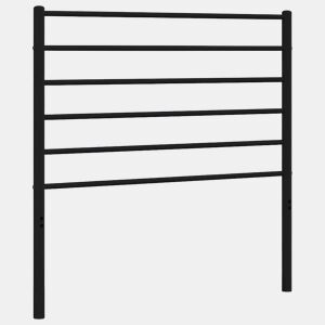 vidaXL Cabeceira de cama 100 cm metal preto