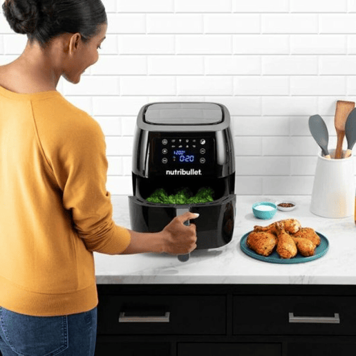 Fritadeira sem Óleo Nutribullet Air Fryer XXL Digital Preto 7 L