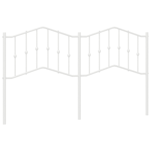 vidaXL Cabeceira de cama 160 cm metal branco vidaXL Cabeceira de cama 160 cm metal branco
