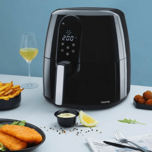 Fritadeira de Ar Hkoenig Preto 1800 W 5,5 L Fritadeira de Ar Hkoenig Preto 1800 W 5,5 L