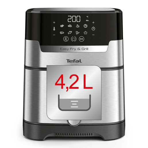 Fritadeira sem Óleo Tefal EY505D15 Preto Prateado Aço 1550 W 4,2 L