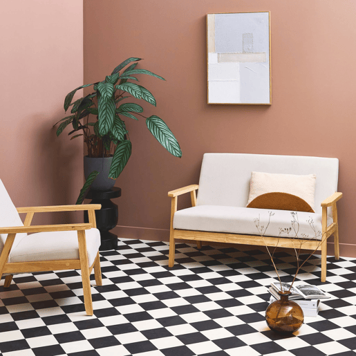 Sofá de 2 lugares com banco e cadeirão de bombazina, pernas de madeira, Isak veludo, Creme, 130x79x69 cm