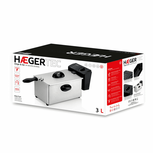 Fritadeira Haeger DF-3ES.017A Preto 2000 W