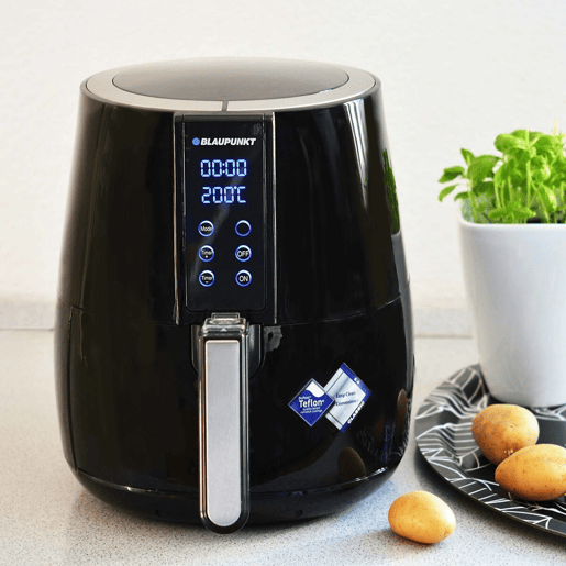 Fritadeira sem Óleo Blaupunkt AFD501 Azul Preto 1500 W 4 L Fritadeira sem Óleo Blaupunkt AFD501 Azul Preto 1500 W 4 L