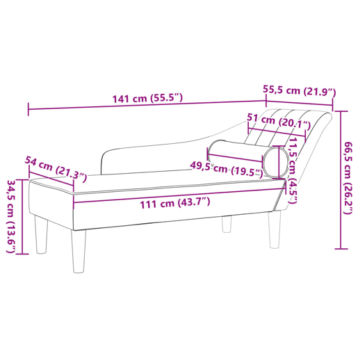 vidaXL Chaise longue com almofadões tecido vermelho tinto vidaXL Chaise longue com almofadões tecido vermelho tinto