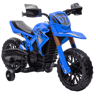 AIYAPLAY Moto Elétrica para Crianças de +3 Anos, Moto a Bateria 12V com Rodas de Apoio, Acelerador no Punho e Buzina, Suporta até 30 kg, Azul