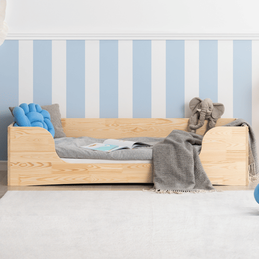 Cama Irina Madeira 90x200 com estrado de ripas