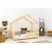 Cama cabaña infantil de madera RMP Mila 70x140 Cama cabaña infantil de madera RMP Mila 70x140 Natural