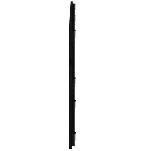 vidaXL Cabeceira de parede 159,5x3x60 cm madeira de pinho maciça preto