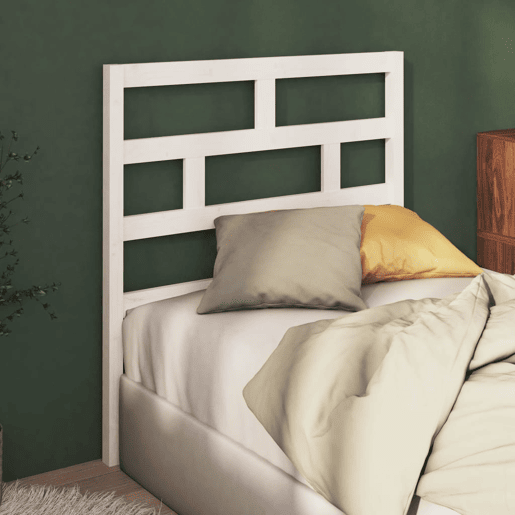 vidaXL Cabeceira de cama 96x4x100 cm pinho maciço branco vidaXL Cabeceira de cama 96x4x100 cm pinho maciço branco
