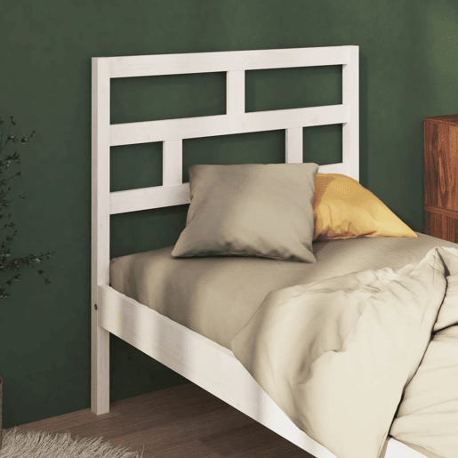 vidaXL Cabeceira de cama 96x4x100 cm pinho maciço branco vidaXL Cabeceira de cama 96x4x100 cm pinho maciço branco