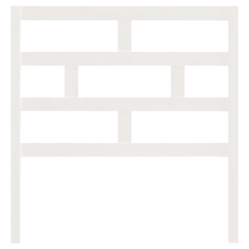 vidaXL Cabeceira de cama 96x4x100 cm pinho maciço branco vidaXL Cabeceira de cama 96x4x100 cm pinho maciço branco