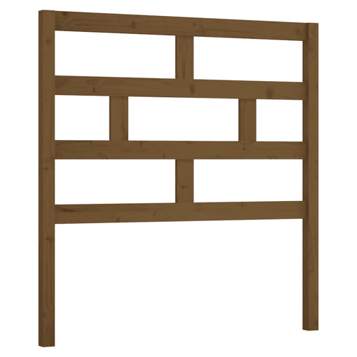 vidaXL Cabeceira de cama 106x4x100 cm pinho maciço castanho mel