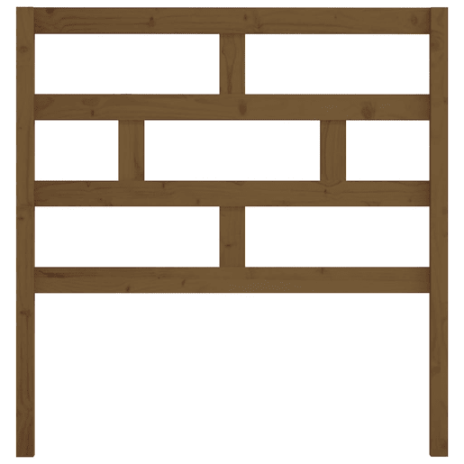vidaXL Cabeceira de cama 106x4x100 cm pinho maciço castanho mel