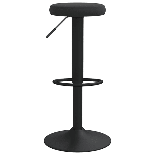 vidaXL Bancos de bar 2 pcs veludo preto