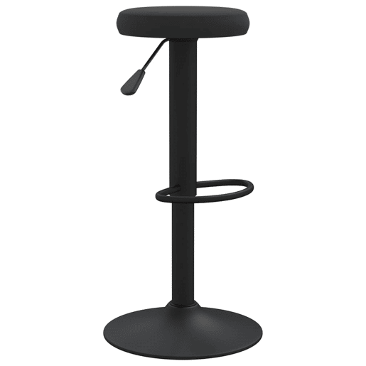 vidaXL Bancos de bar 2 pcs veludo preto