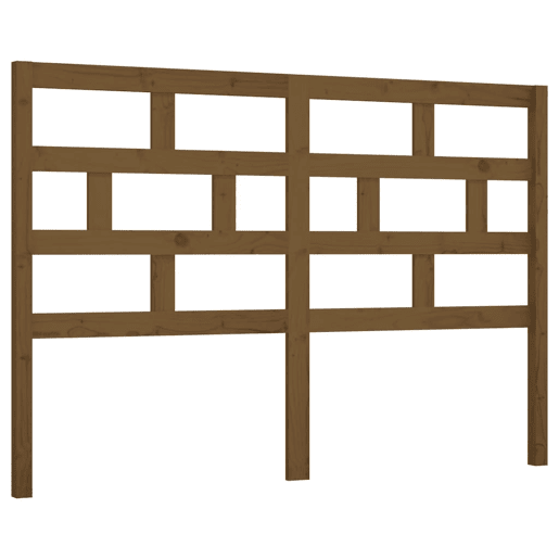 vidaXL Cabeceira de cama 141x4x100 cm pinho maciço castanho mel vidaXL Cabeceira de cama 141x4x100 cm pinho maciço castanho mel