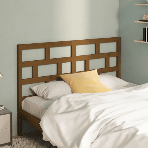 vidaXL Cabeceira de cama 141x4x100 cm pinho maciço castanho mel vidaXL Cabeceira de cama 141x4x100 cm pinho maciço castanho mel