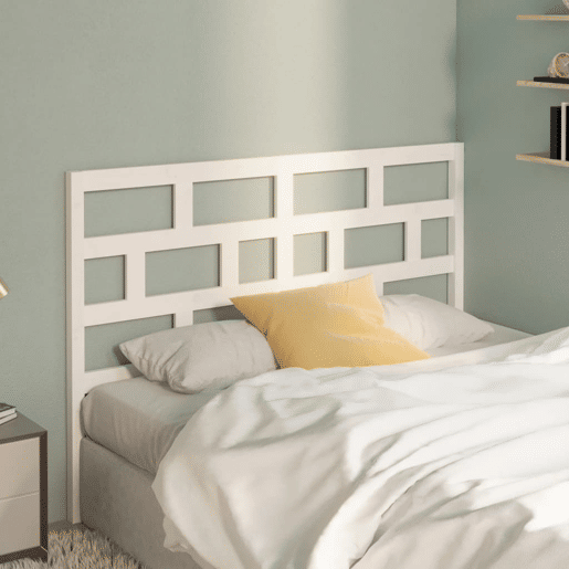 vidaXL Cabeceira de cama 146x4x100 cm pinho maciço branco vidaXL Cabeceira de cama 146x4x100 cm pinho maciço branco