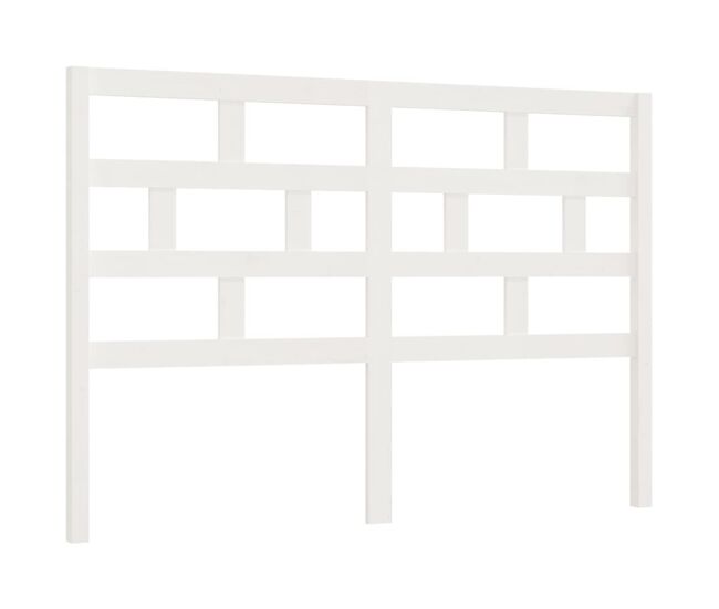Vidaxl cabecero de cama madera maciza de pino blanco 166x4x100 cm
