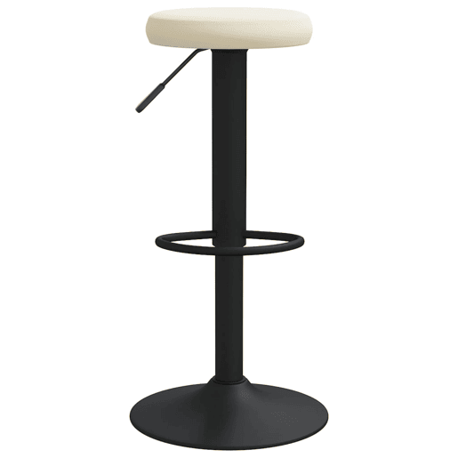 vidaXL Bancos de bar 2 pcs veludo creme vidaXL Bancos de bar 2 pcs veludo creme