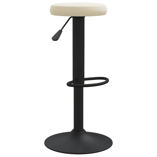 vidaXL Bancos de bar 2 pcs veludo creme vidaXL Bancos de bar 2 pcs veludo creme