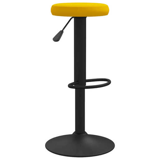 vidaXL Bancos de bar 2 pcs veludo amarelo mostarda
