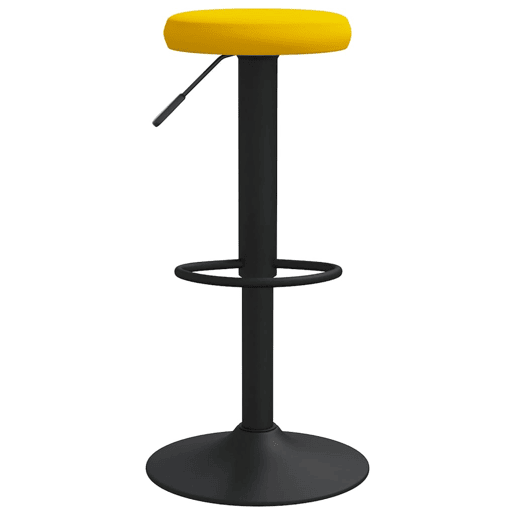 vidaXL Bancos de bar 2 pcs veludo amarelo mostarda