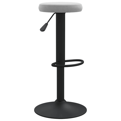 vidaXL Bancos de bar 2 pcs veludo cinzento-claro