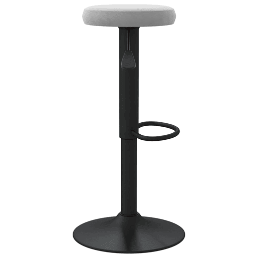 vidaXL Bancos de bar 2 pcs veludo cinzento-claro