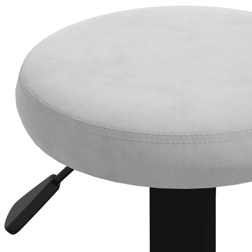 vidaXL Bancos de bar 2 pcs veludo cinzento-claro