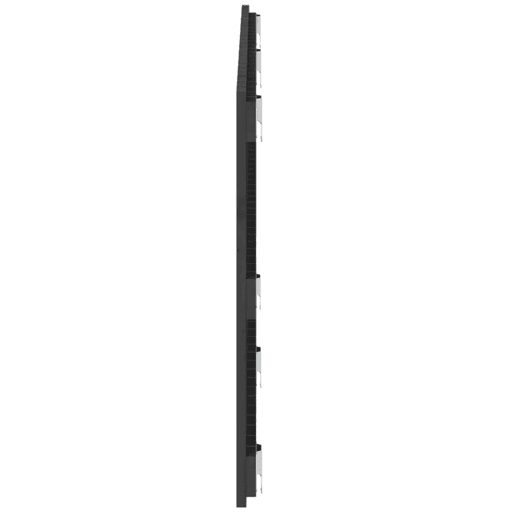 vidaXL Cabeceira de parede 147x3x60 cm madeira de pinho maciça cinza