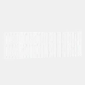 vidaXL Cabeceira de parede 185x3x60 cm madeira de pinho maciça branco