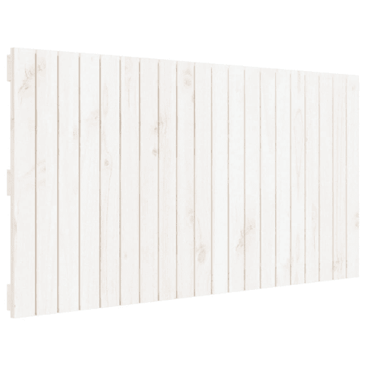vidaXL Cabeceira de parede 127,5x3x60 cm pinho maciço branco