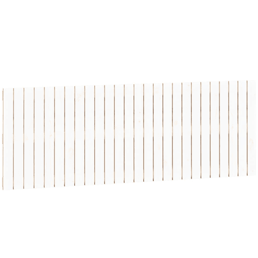 vidaXL Cabeceira de parede 166x3x60 cm madeira de pinho maciça branco